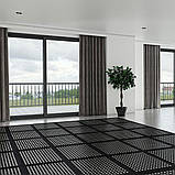 Підлога пазл перфорована - модульне покриття чорне 610x610x10мм (МР50) SW-00000660, фото 5