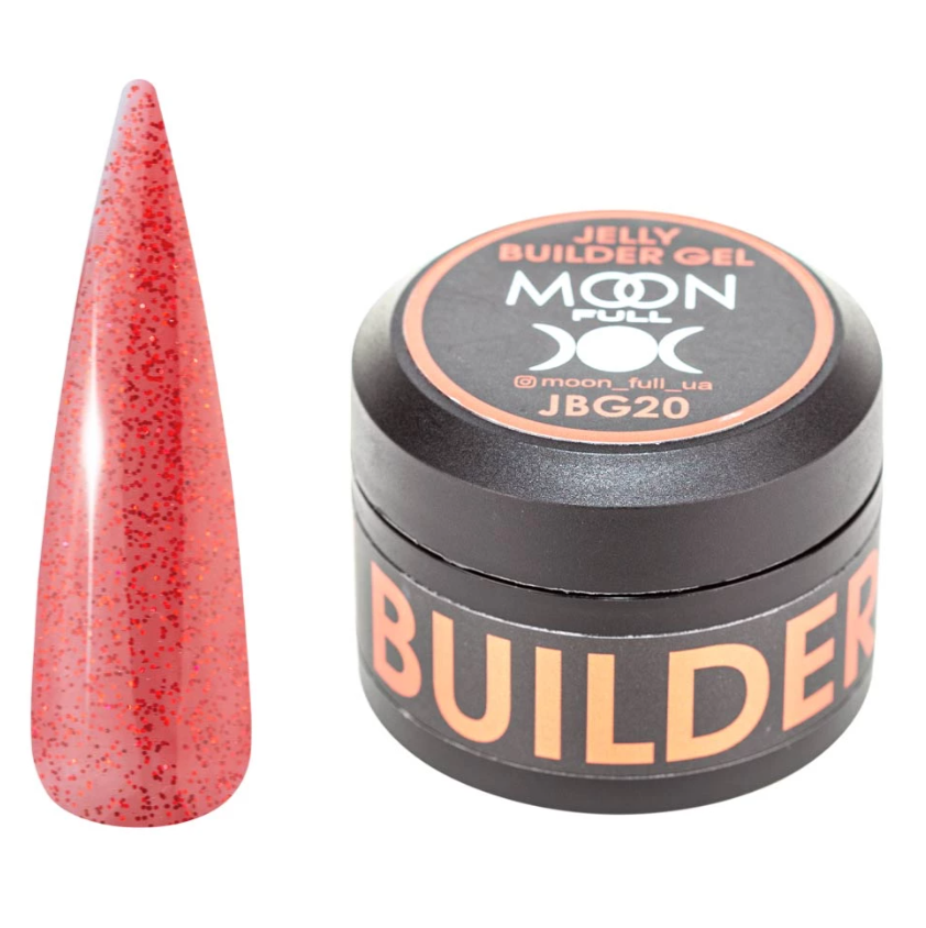 Гель-желе для нарощування нігтів Moon Full Jelly Builder Gel №JBG20, 30 мл