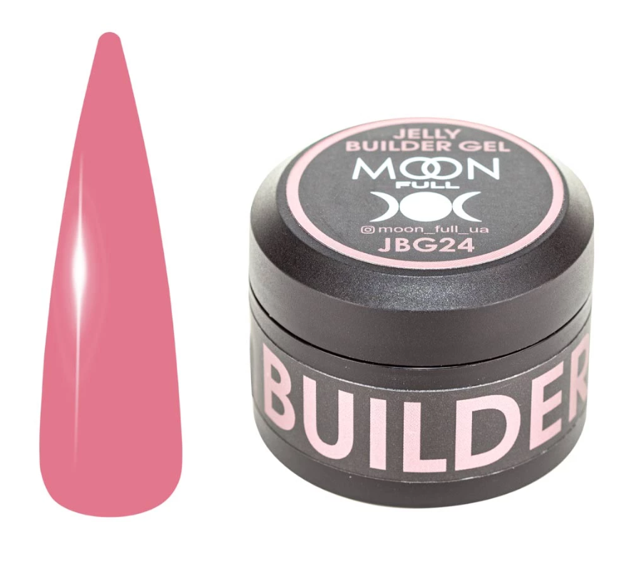 Гель-желе для нарощування нігтів Moon Full Jelly Builder Gel №JBG24, 30 мл