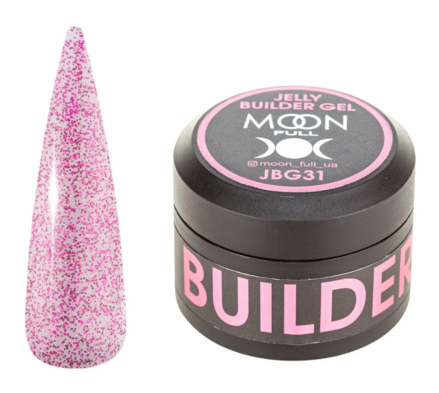 Гель-желе для нарощування нігтів Moon Full Jelly Builder Gel №JBG31, 30 мл