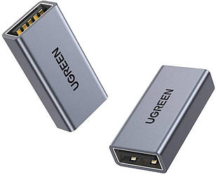 Адаптер перехідник USB-A на USB-A швидкісний USB 3.0 UGREEN Adapter Aluminum Case (USB 3.0, OTG). Gray
