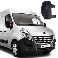 Крышка зеркала правая, корпус зеркала на Renault Master 3/Opel Movano черный, пластик