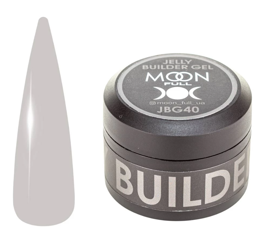 Гель-желе для нарощування нігтів Moon Full Jelly Builder Gel №JBG40, 30 мл