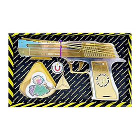 Зібрана модель Резинкостріл "DESERT EAGLE" Сувенір-Декор DE-G-B, GOLD , Toyman