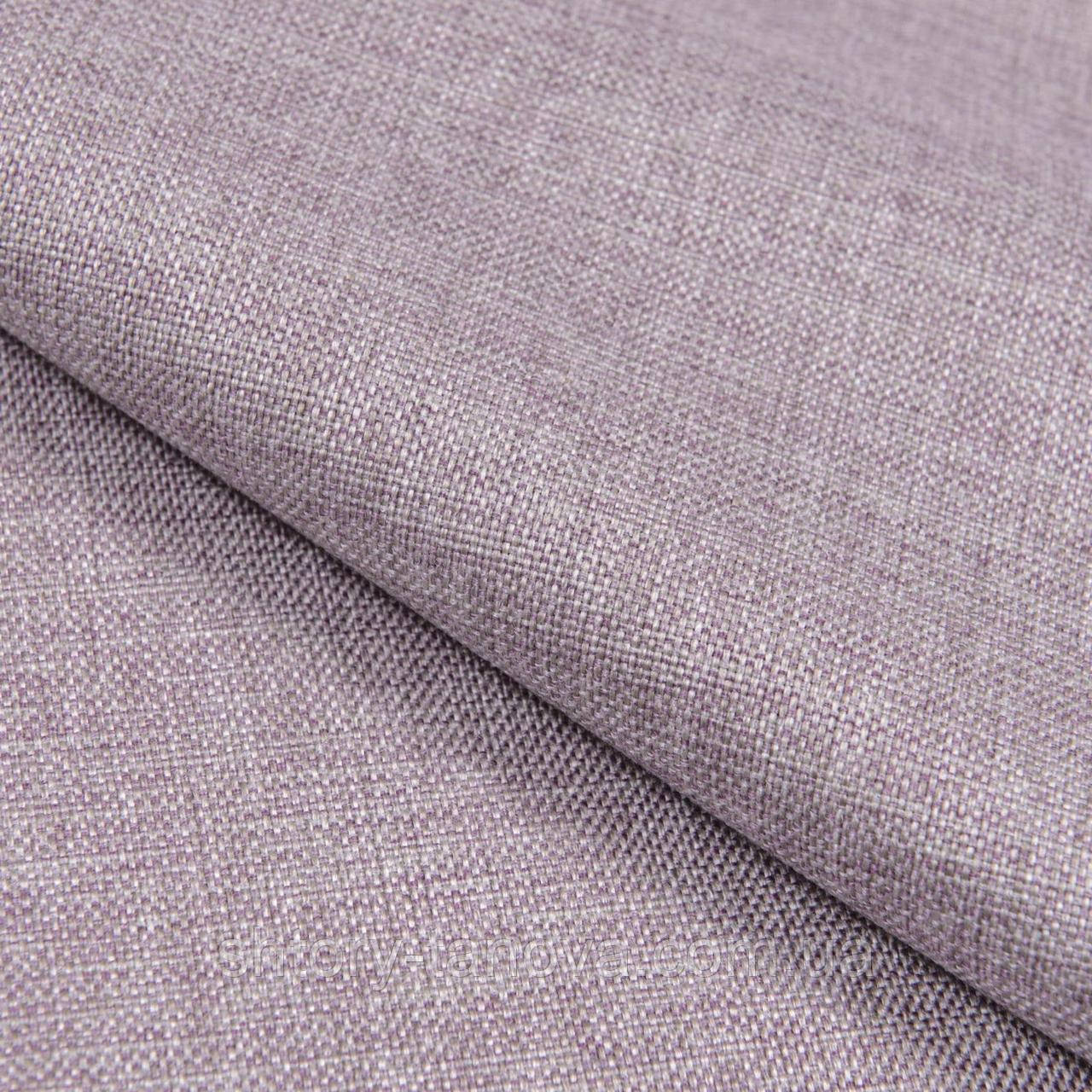Декоративна тканина рогожка Регіна/REGINA меланж сизо-бузковий - фото 1 - id-p2171380453
