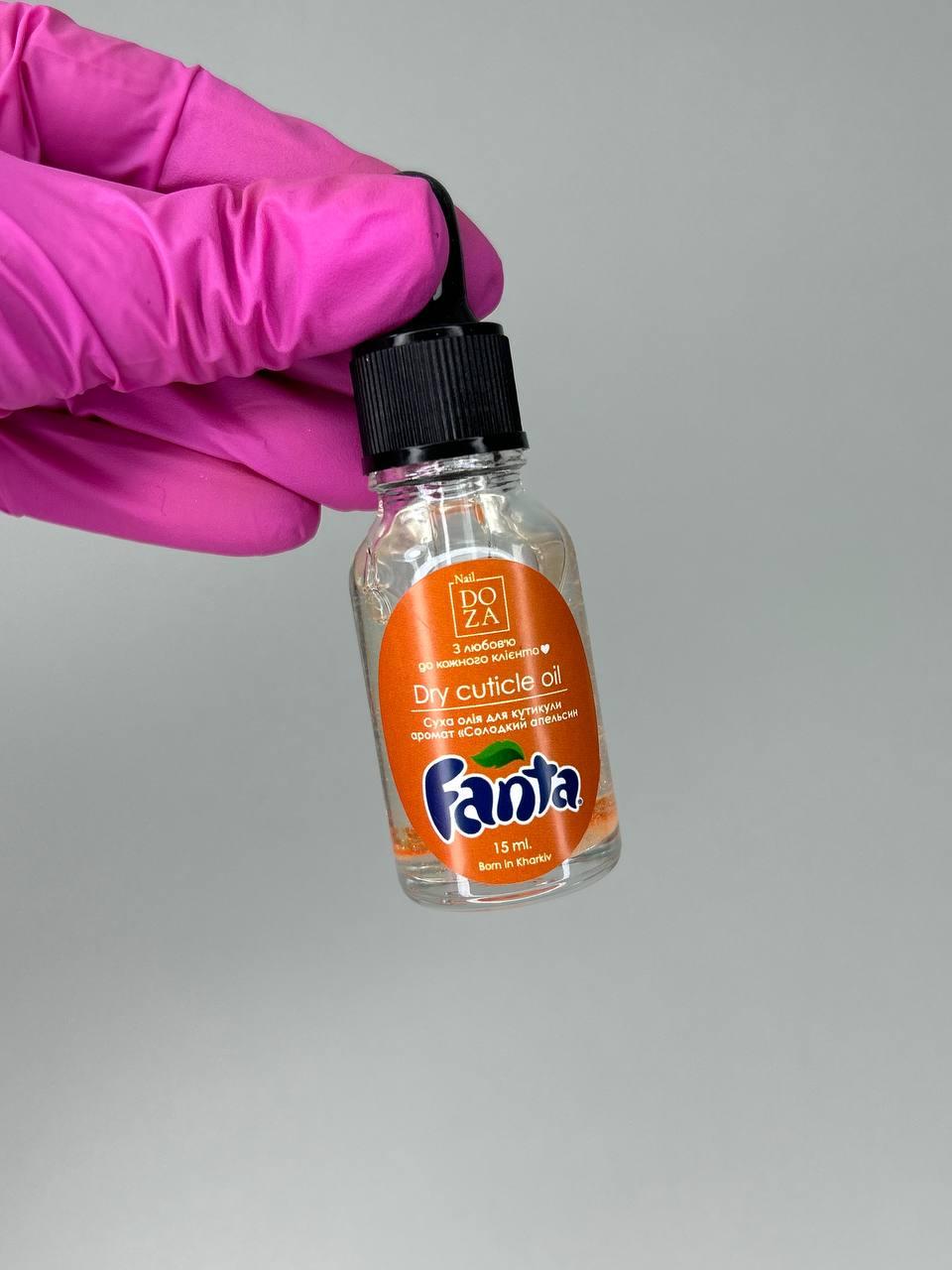 Суха олія для кутикули Nail Doza Fanta 15 мл (Аромат солодкий апельсин)