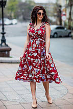 Літнє плаття на захід із софту зі шлейфом великі розміри, фото 5