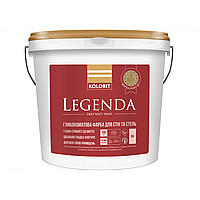 Фарба акрилатна водоемульсійна для стін та стелі Kolorit Legenda (база А) глибокий мат біла 9л