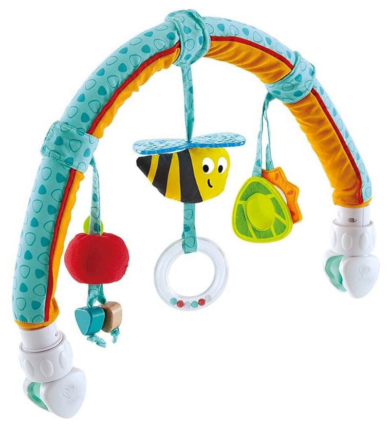 Розвиваюча дуга на автокрісло та коляску Hape E0023 Друзі в саду