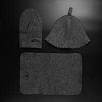 Подарунок для справжнього чоловіка Набір для сауни та лазні чоловічий у дерев'яному ящику з ламом "Баня", фото 5