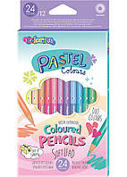 Набор карандашей 24 цв. COLORINO Pastel Duo Colors двусторонних (87737PTR)