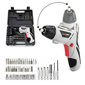 Шуруповерт акумуляторний JoustMax JST24802 4.8V 45 біт в кейсі (3_04663)