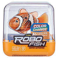 Robo Alive рыбка Роборыбка Electronic Interactive Fish Orange Интерактивная игрушка Zuru