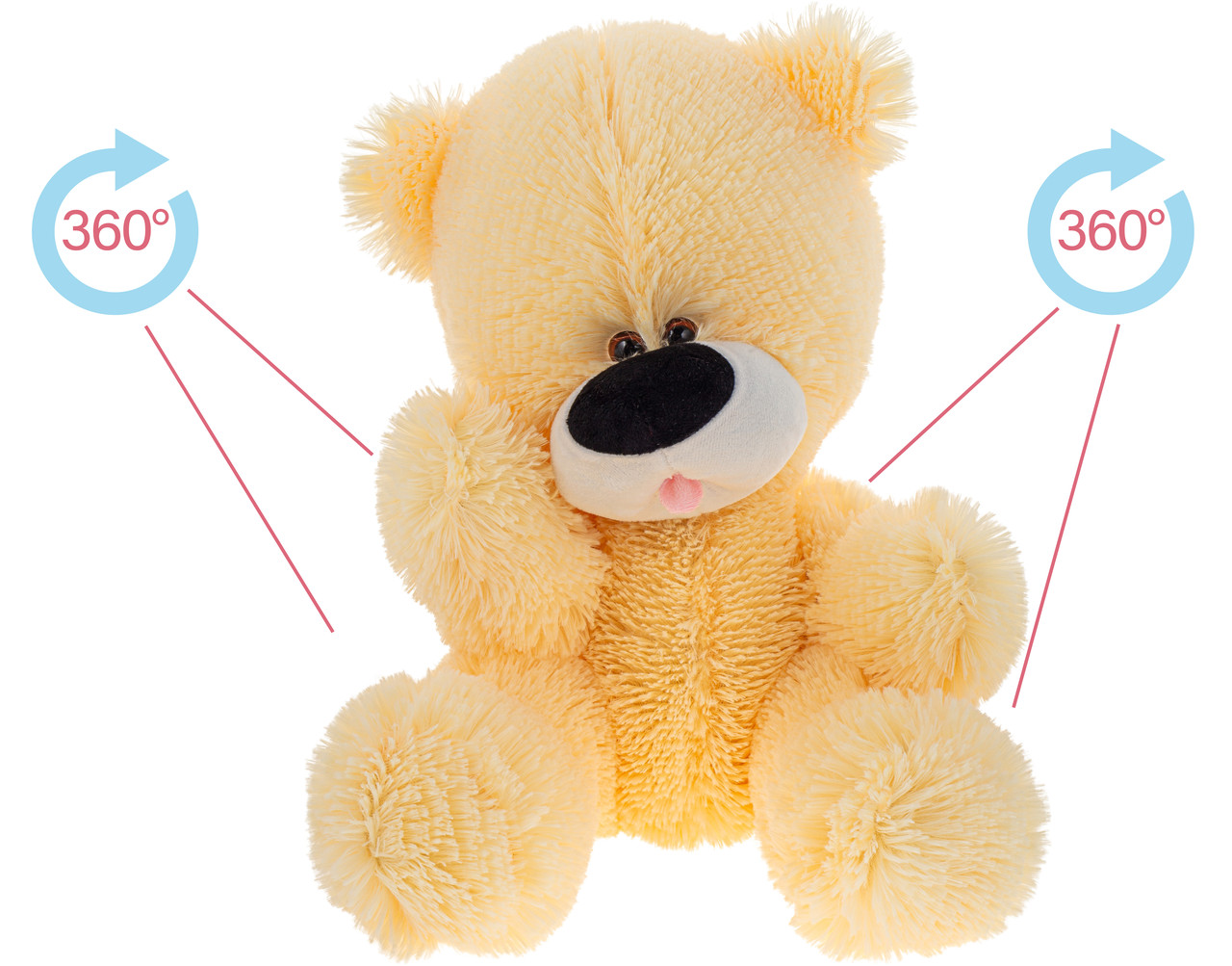 Ведмідь на шарнірах 32 см hotdeal, фото 1