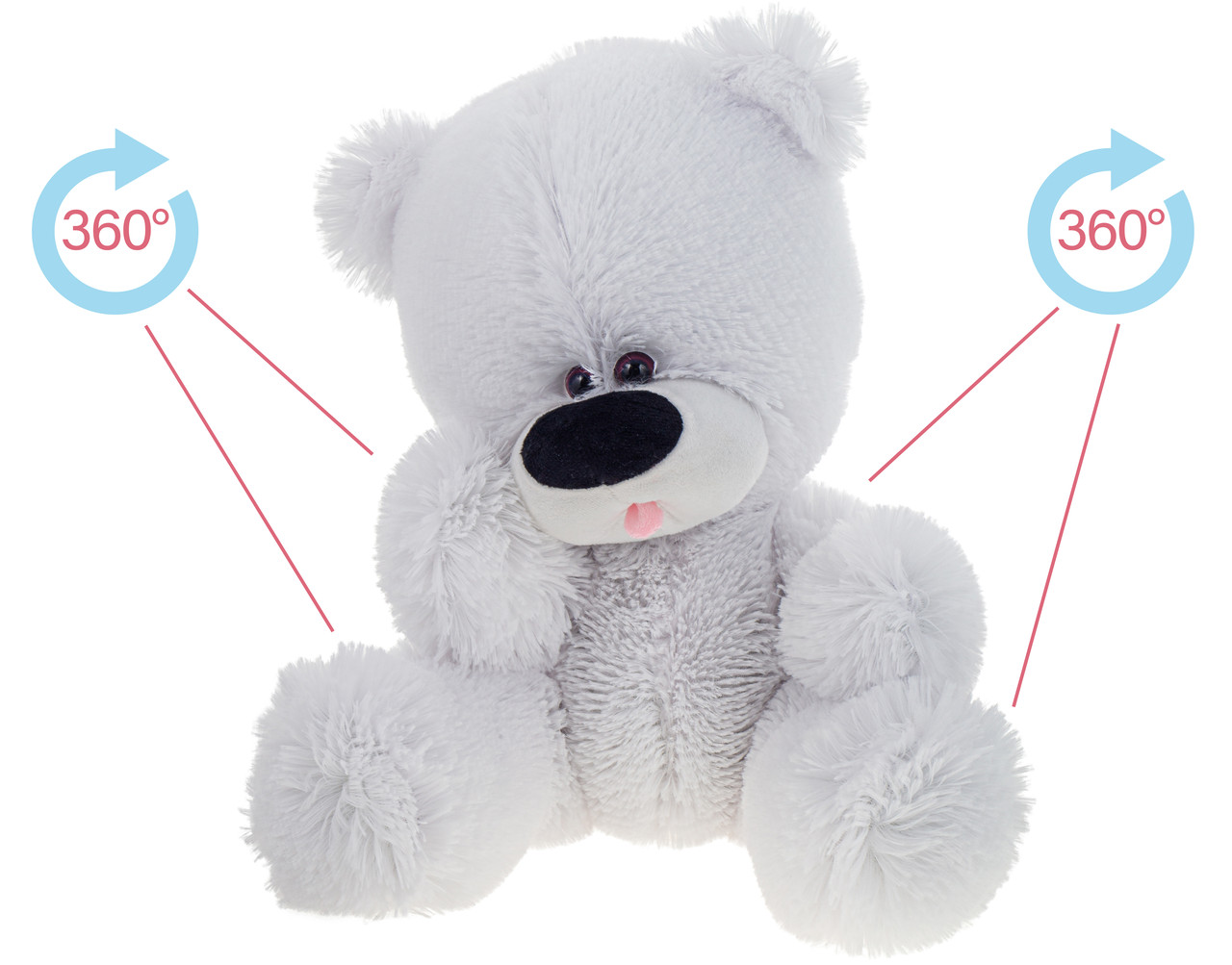 Ведмідь на шарнірах 50 см, фото 1