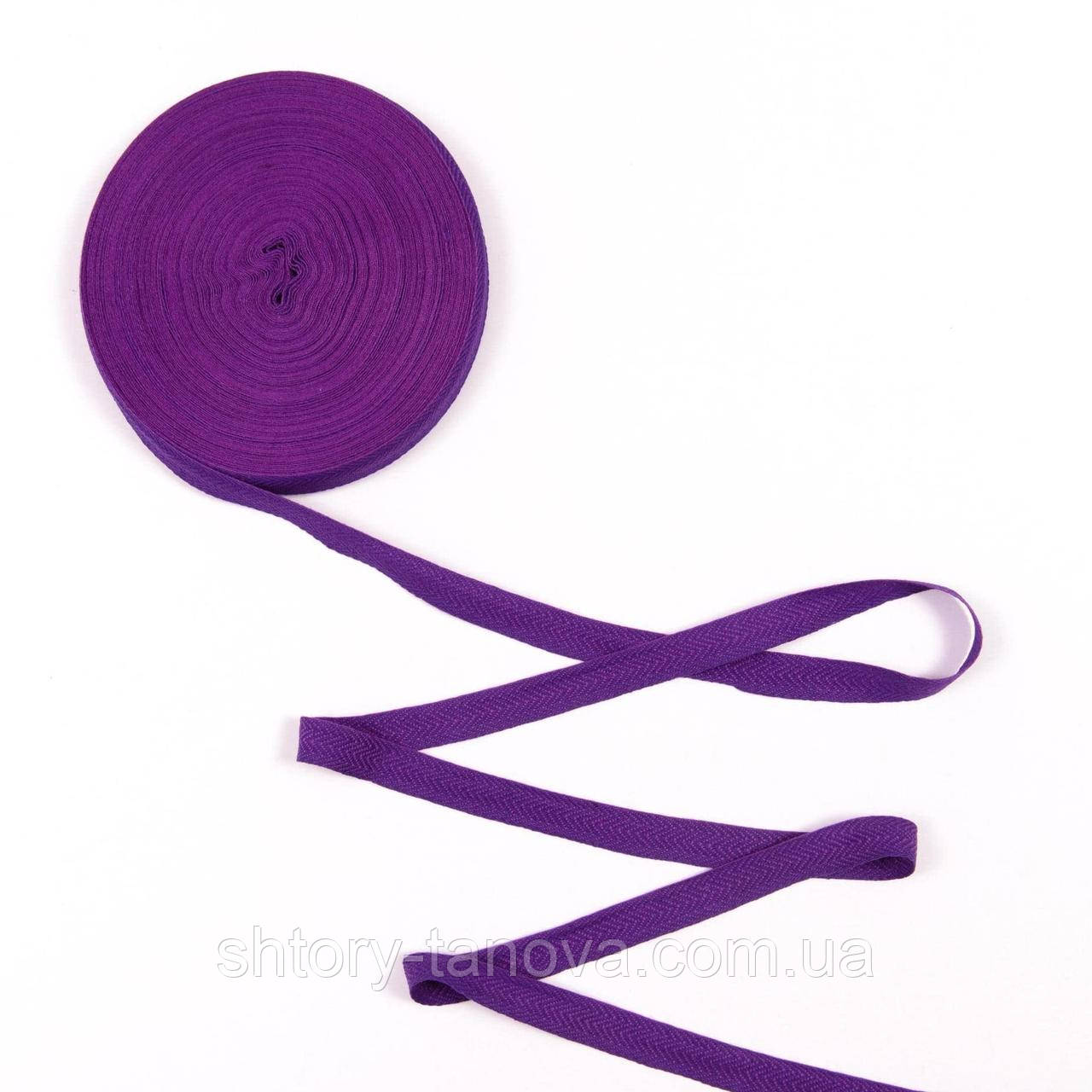 Декоративна кіперна стрічка ялинка фіолетова 20 мм - фото 2 - id-p2171380528