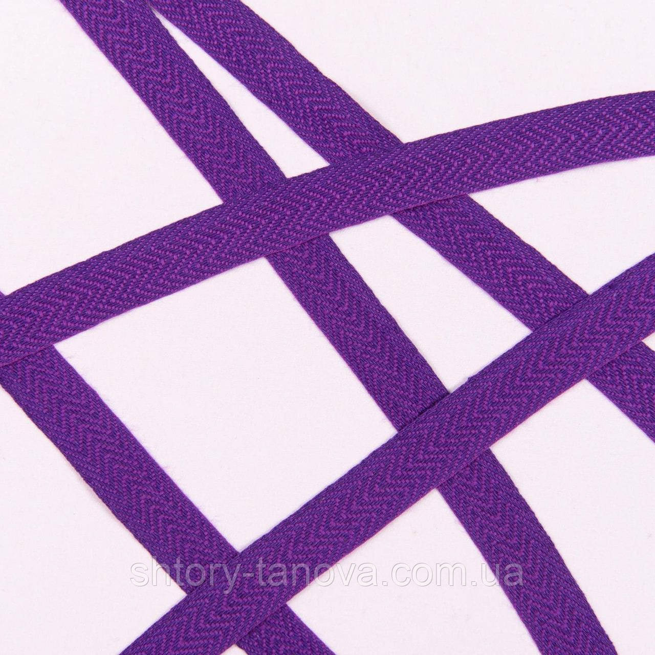 Декоративна кіперна стрічка ялинка фіолетова 20 мм - фото 3 - id-p2171380528