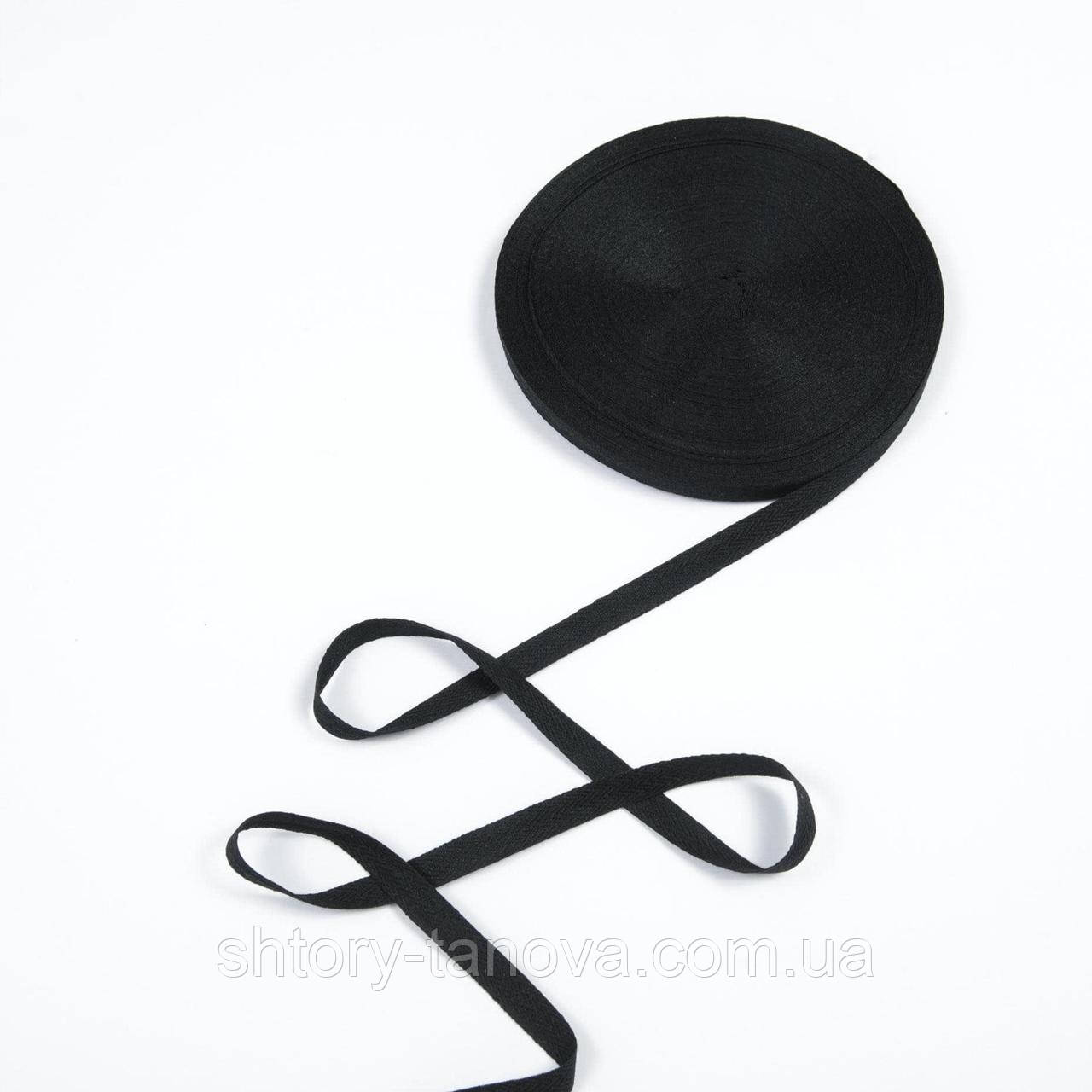 Декоративна кіперна стрічка ялинка чорна 15 мм - фото 2 - id-p2171380529