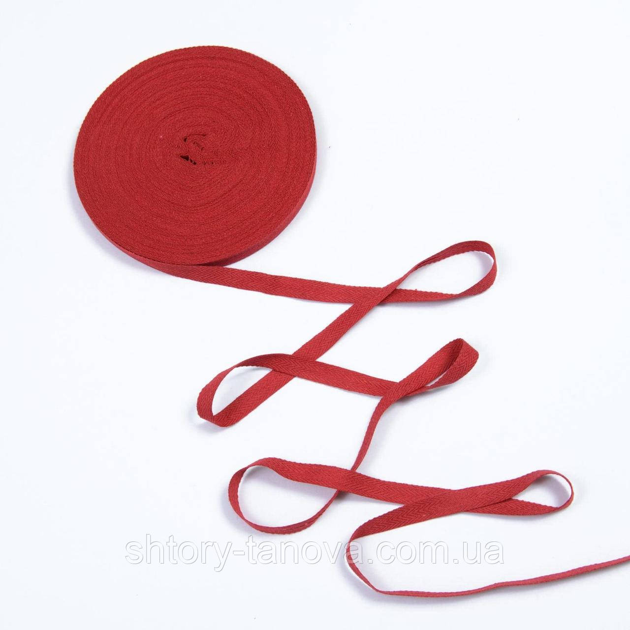 Декоративна кіперна стрічка ялинка червоний 15 мм - фото 2 - id-p2171380540