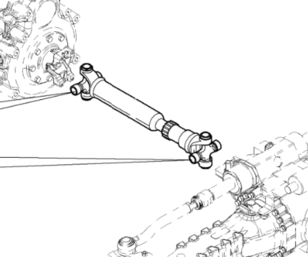 BVD1380 Кардан задній