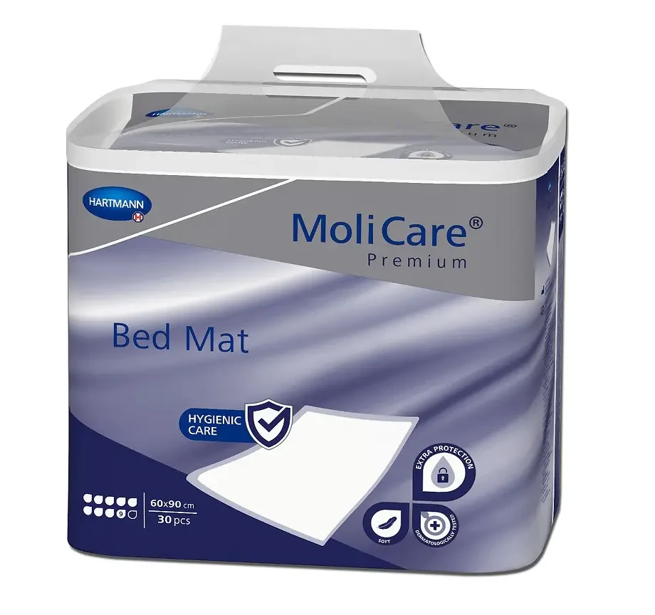 Пелюшка поглинаюча гігієнічна MoliCare® Premium Bed Mat 60x90 см 30шт з суперабсорбентом 9 крапель