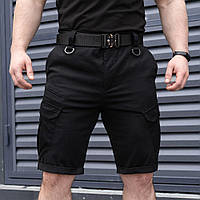 Шорты мужские повседневные стильные молодежные свободные с карманами летние Pobedov Tactical B2 Чорний