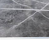 Декоративна ПВХ плита сірий натуральний мармурр 600*600*3mm (S) SW-00001627, фото 4