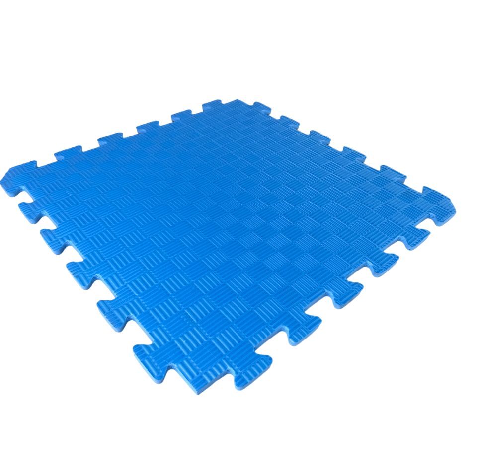 Килимок пазл EVA 50*50см товщина 10мм синій, м'яка тепла підлога в дитячу 50*50см, 10мм, фото 1