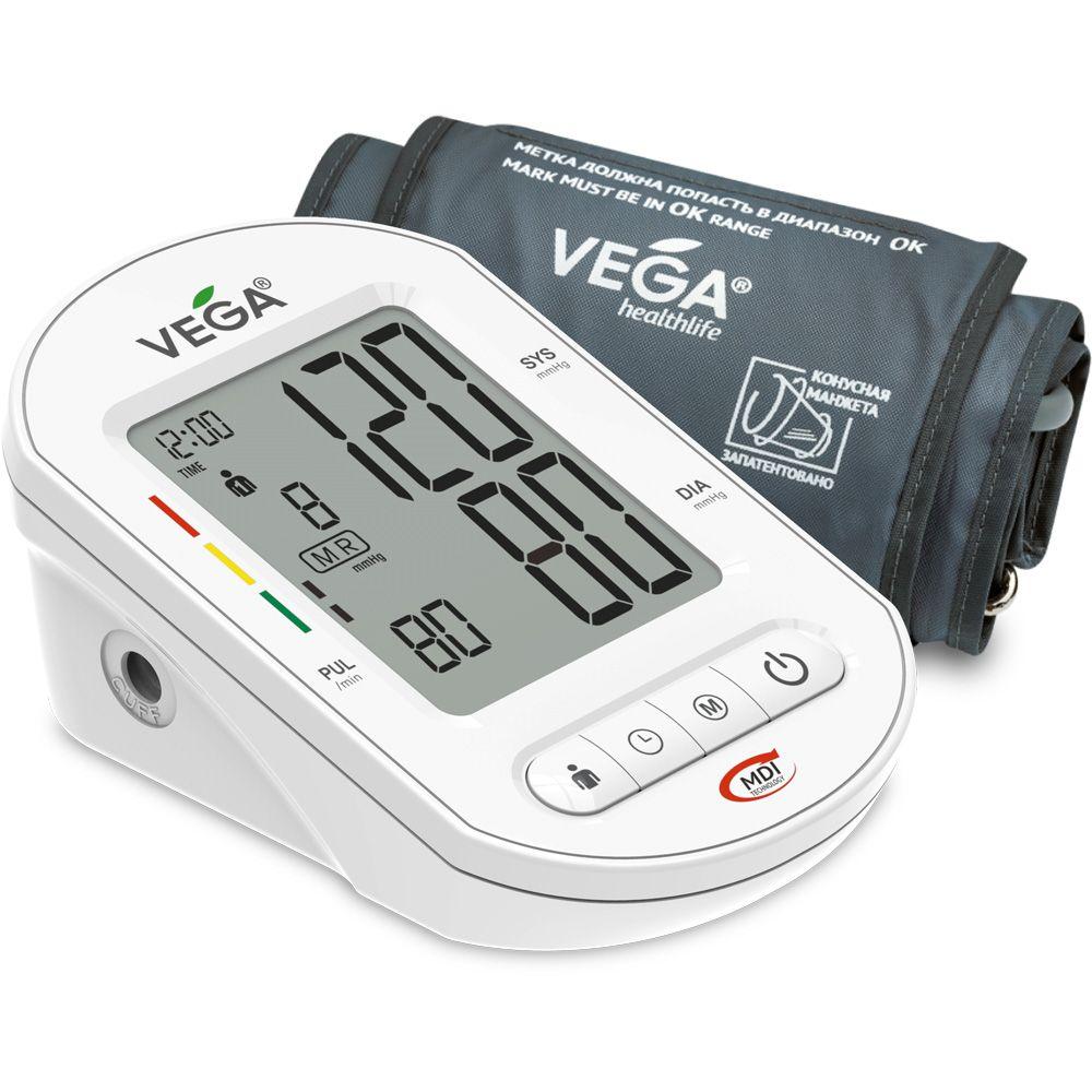 Тонометр Vega 2H Basic Type-C з оригінальною манжетою Vega 22-42см на плече гарантія 5 років