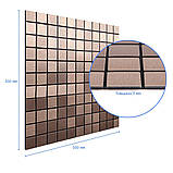 Самоклеюча алюмінієва плитка мідна мозаїка 300х300х3мм SW-00001157, фото 3