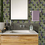 Самоклеюча поліуретанова плитка сіро-фіолетова мозаїка 305х305х1мм SW-00001194, фото 5