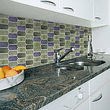 Самоклеюча поліуретанова плитка сіро-фіолетова мозаїка 305х305х1мм SW-00001194, фото 6