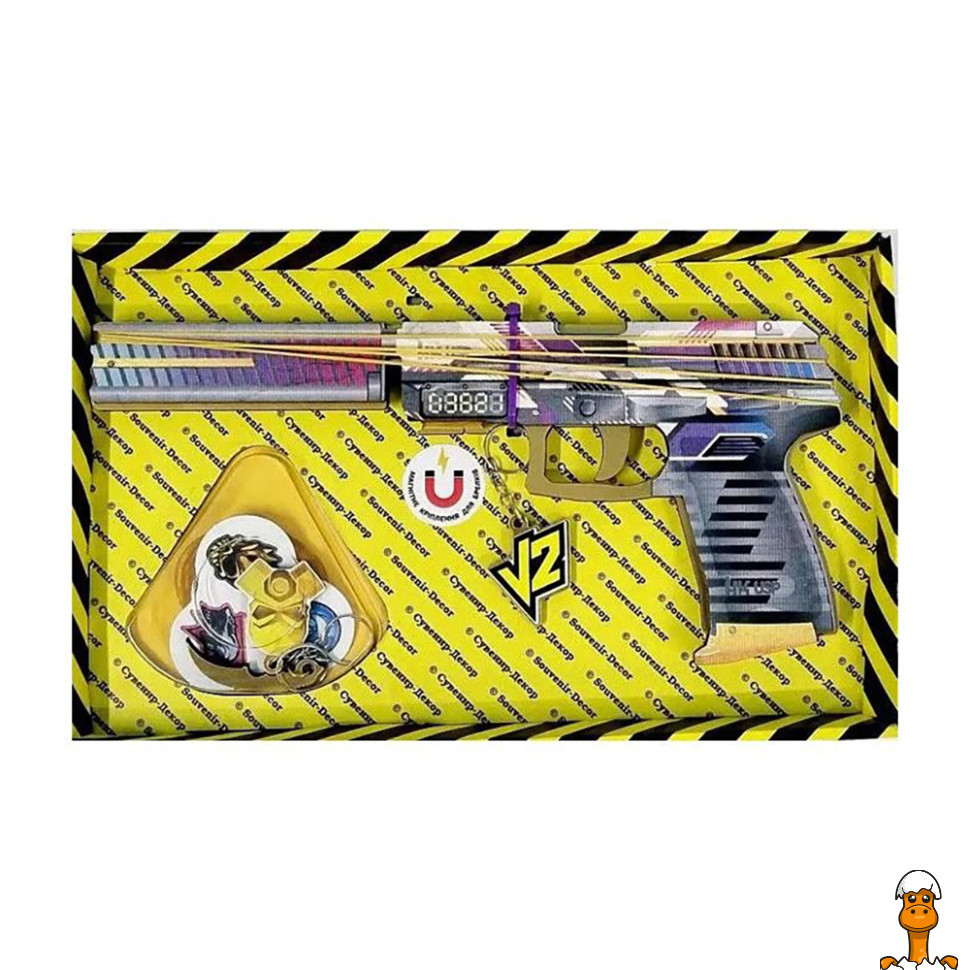 Збірна модель резинкостріл"usp geometric", дитяча іграшка, віком від 6 років, Сувенір-декор SO2USPGО
