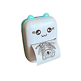 Термопринтер дитячий портативний для етикеток наклейок Міні принтер Mini printer з термодруком для телефону, фото 8
