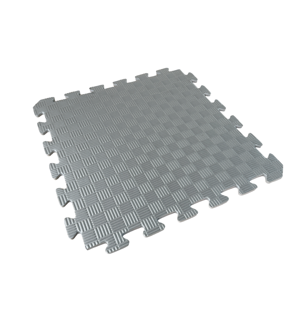 Килимок пазл EVA 50*50см товщина 10мм сірий, м'яка тепла підлога в дитячу 50*50см, 10мм, фото 1
