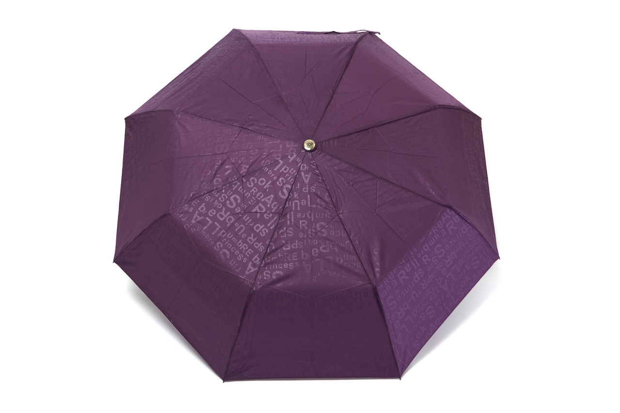 Яскрава жіноча парасолька поліестер фіолетовий Арт.2052-7 Toprain (54)