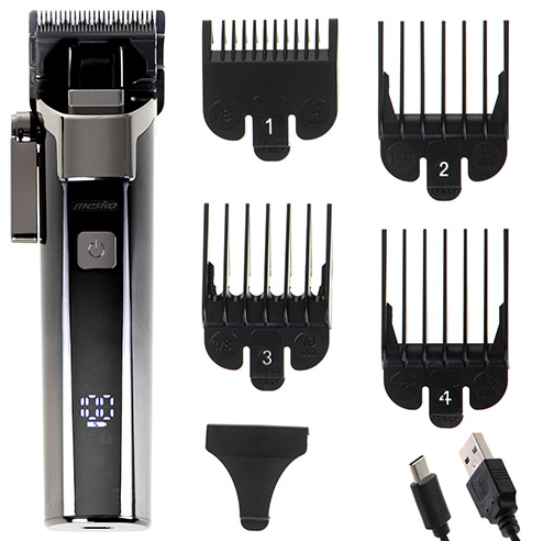 Машинка для стрижки Mesko MS 2842 з дисплеєм. LED - USB-c, фото 1