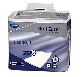 Пеленка поглощающая MoliCare® Premium Bed Mat гигиеническая 60x90 см 30шт с суперабсорбентом 9 капель