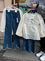 Костюм блузка вишита та джинси (yola.baby.shop) 140см, фото 3