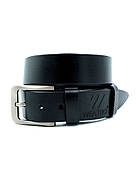 Чоловічий шкіряний ремінь Чорний 3,8 см х 110-120 см Weatro, фото 3