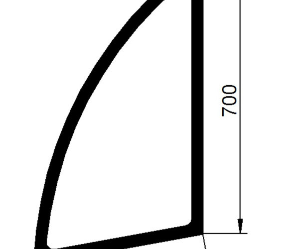 Скло двері Dieci 38.10 BSC0415