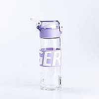 Пляшка для води скляна прозора із пластиковою кришкою Lodgi