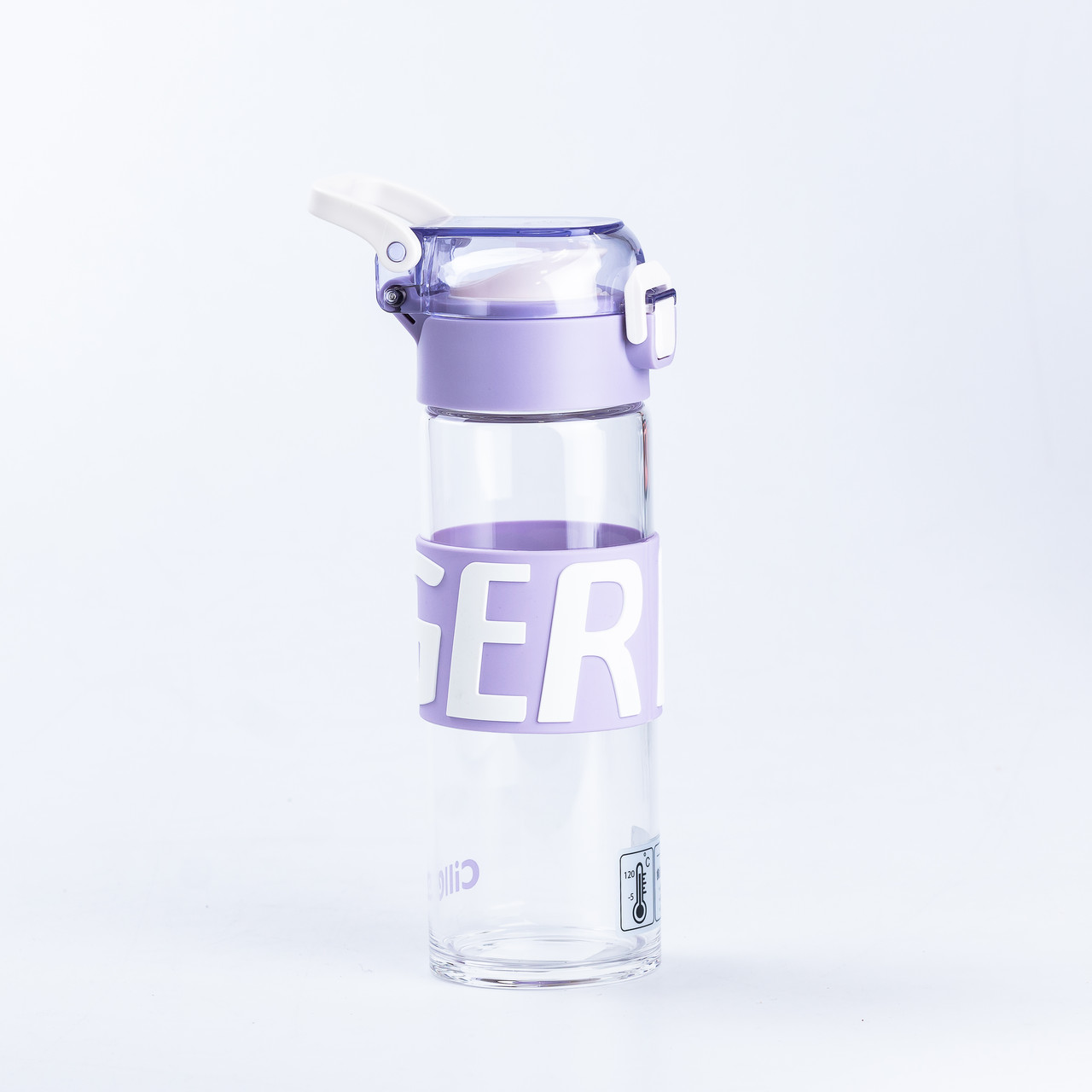 Бутылка для воды стеклянная прозрачная с пластиковой крышкой Lodgi - фото 2 - id-p2171420665
