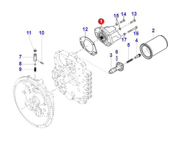 Насос КПП гідравлічний T12000 DIECI 5H.4212354
