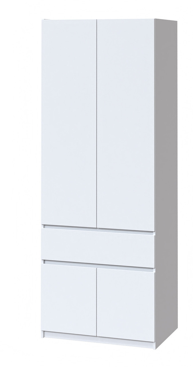 Невелика шафа для одягу зі штангою (80 см х 52 см х 200 см) | Майстер Форм Брайт, фото 1