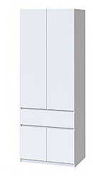 Невелика шафа для одягу зі штангою (80 см х 52 см х 200 см) | Майстер Форм Брайт