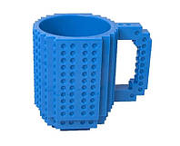 Чашка  конструктор с деталями в комплекте 350 мл UKC Синий