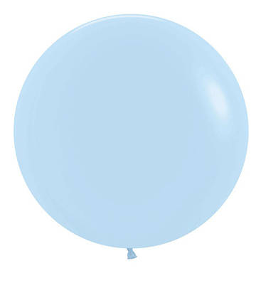 Sempertex 24" Блакитний макарун. Латексні кулі круглі без малюнка