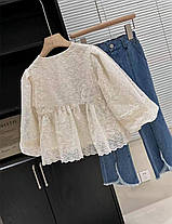 Костюм блузка вишита та джинси (yola.baby.shop) 150см, фото 2