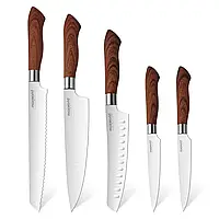 Набор кухонных ножей профессиональные Akion MPB MAX FIRST Premium MP1B (Набор острых ножей) TLK